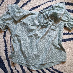 90s Vintage Off the shoulder top, Medium